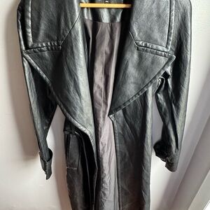 Express Black Trench Coat